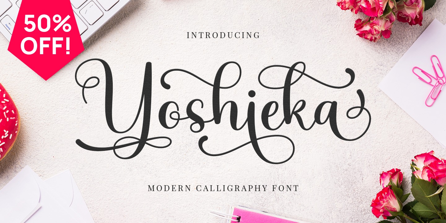 Example font Yoshieka #9